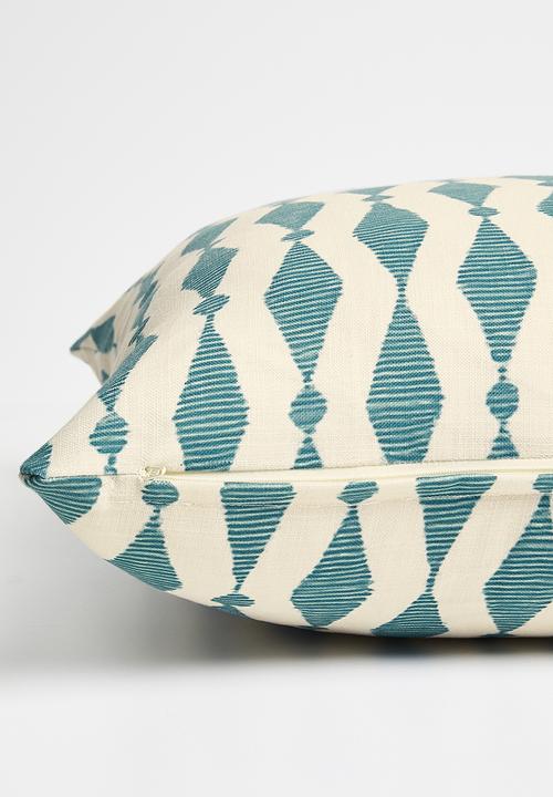 Sixth Floor - Silo printed cushion cover - Blue