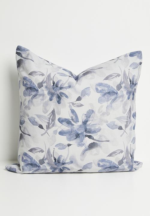 Riva printed cushion cover - Blue