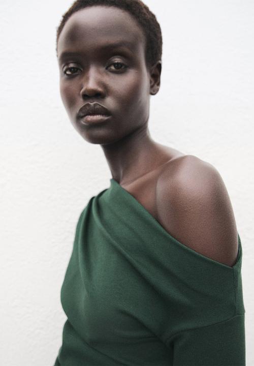 MANGO - Camiseta Lima - Dark Green