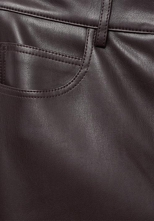 MANGO - Trousers connie - dark brown
