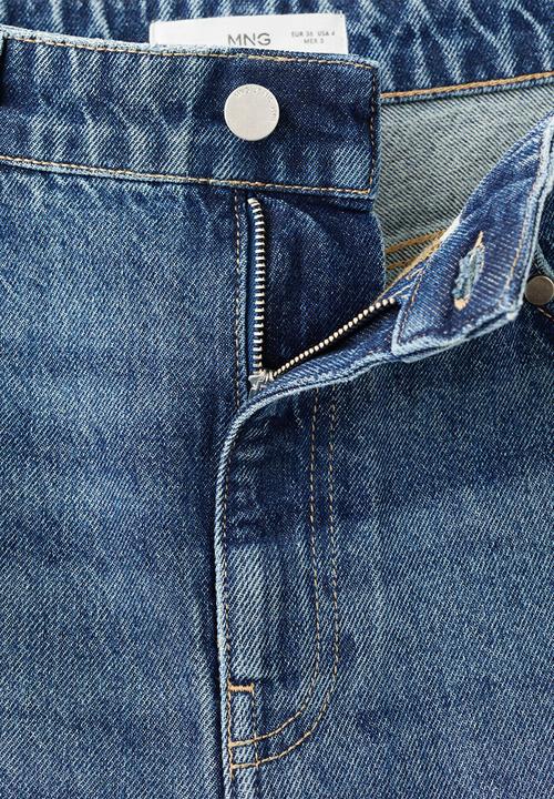 MANGO - Jeans studs - open blue