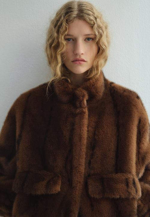MANGO - Jacket viena - medium brown