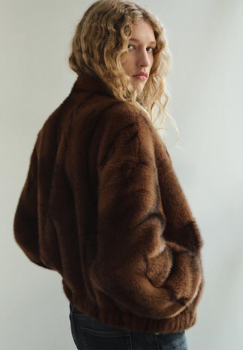 MANGO - Jacket viena - medium brown
