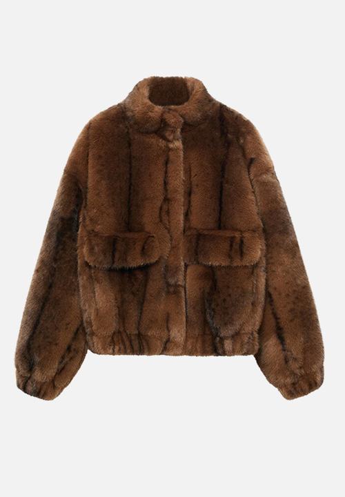 MANGO - Jacket viena - medium brown