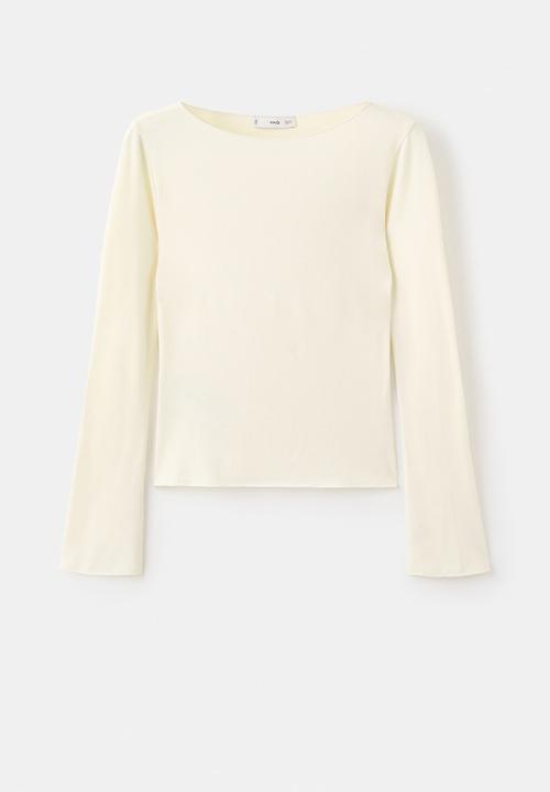 MANGO - T-shirt ani - light pastel yellow