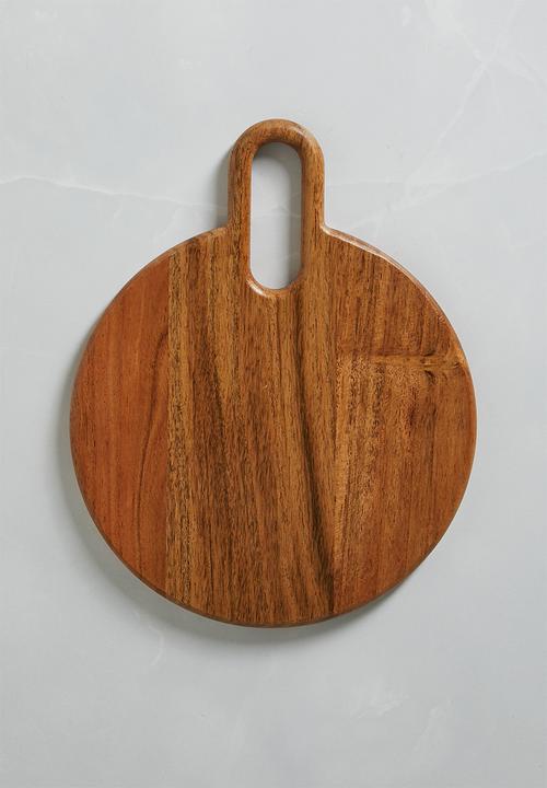 Round Wooden Chopping Board - Natural