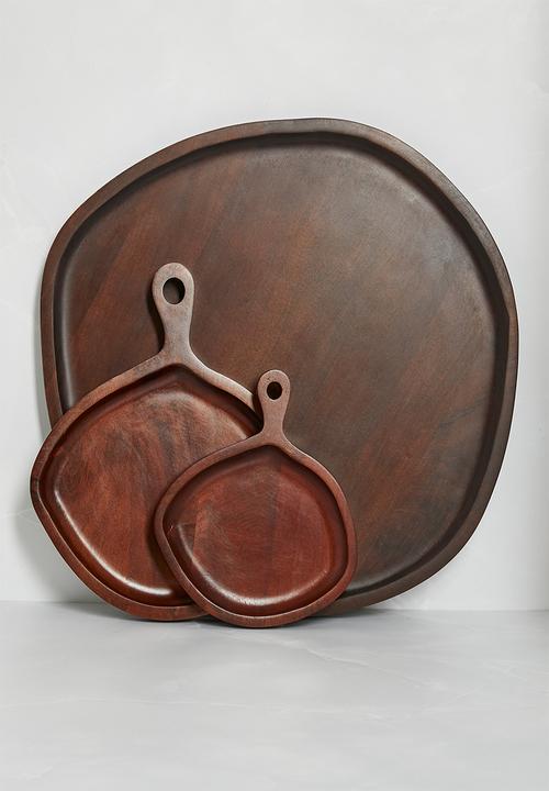 Sixth Floor - Organic Shape Wooden Paddle Platter - Natural