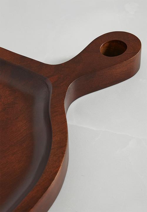 Sixth Floor - Organic Shape Wooden Paddle Platter - Natural