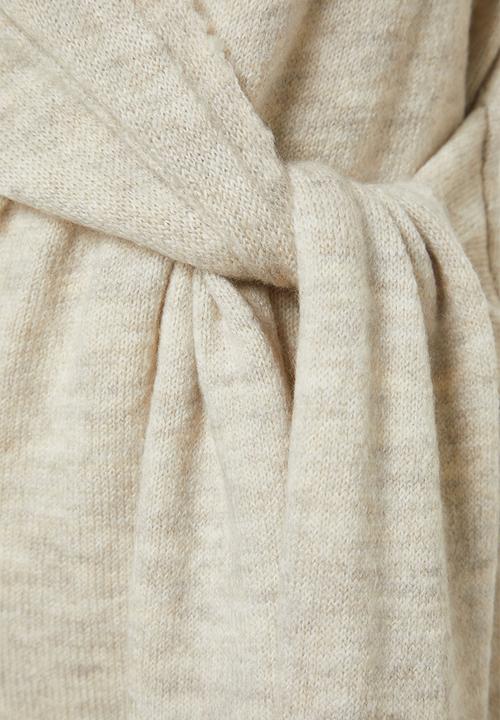 Trendyol - Midi Knit Relaxed Dress - Stone