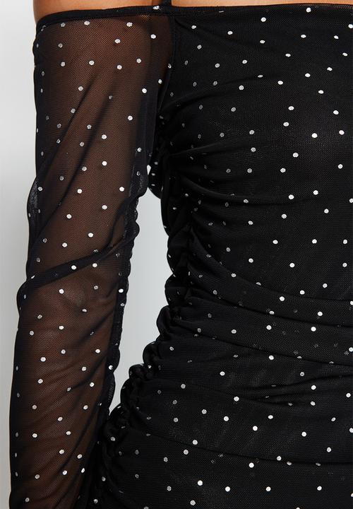 Trendyol - Mni Transparent Dress - Black