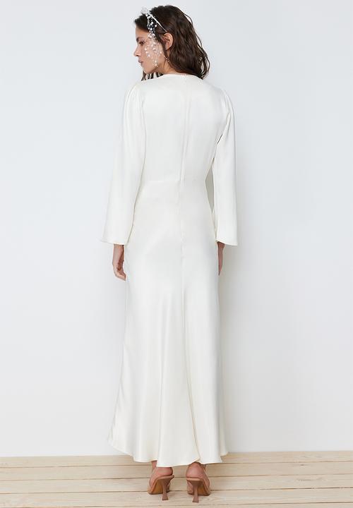Trendyol - Maxi A line Woven Dress - Cream