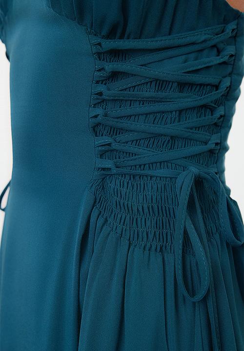 Trendyol - Maxi Aline Woven Dress - Navy Blue