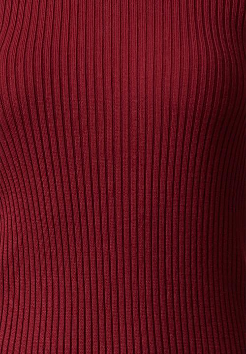 Trendyol - Mini Knit bodycon High Neck Dress - Red