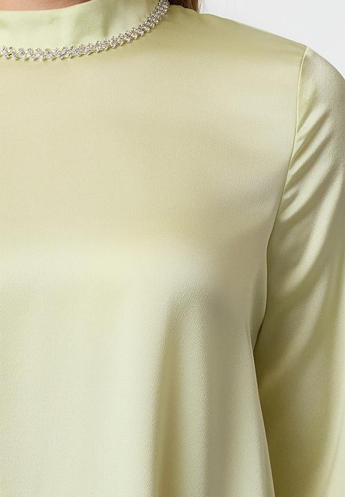 Trendyol - Maxi A line Woven Dress - Light khaki