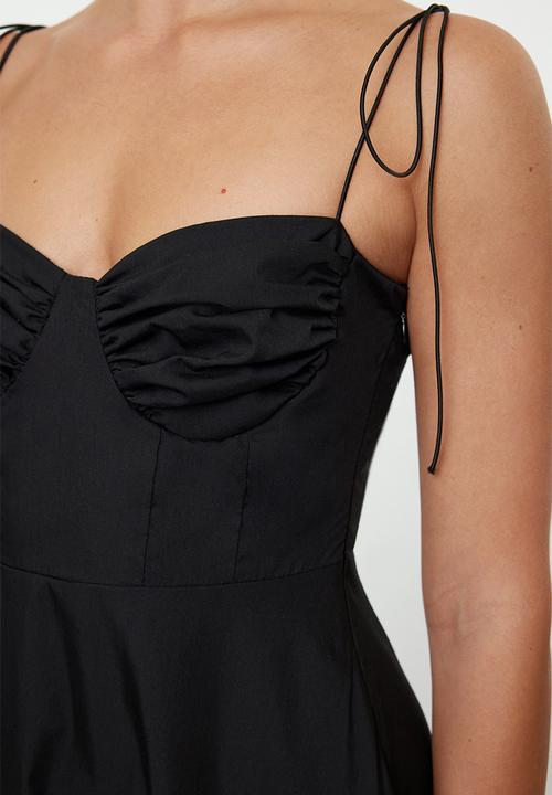 Trendyol - Maxi Aline Woven Dress - Black