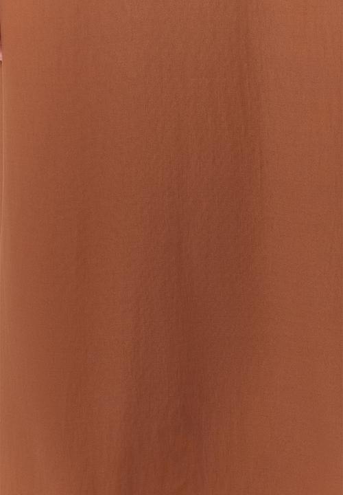 Trendyol - Midi Straight Cut Woven Snashed Dress - Brown