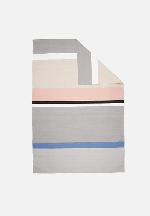 Sixth Floor - Pastel stripe rug