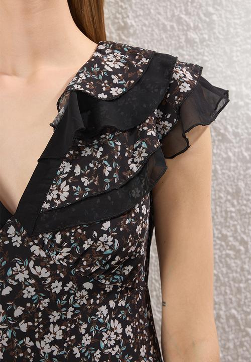 Trendyol - Midi Aline Woven Dress - Black