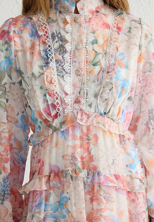Trendyol - Maxi A line Woven Dress - Multi Floral
