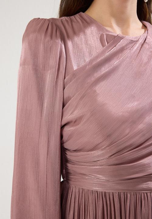 Trendyol - Maxi Woven Dress - Dusty Pink