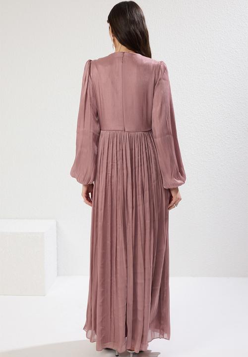 Trendyol - Maxi Woven Dress - Dusty Pink