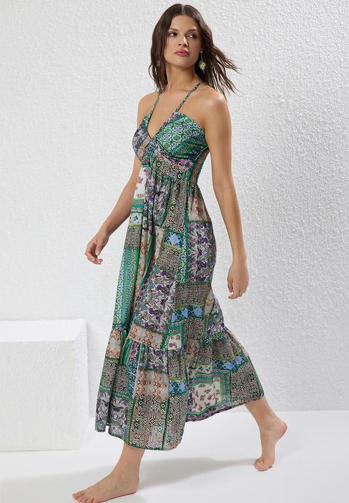 Trendyol - Maxi A line Printed Woven Dress - Multi