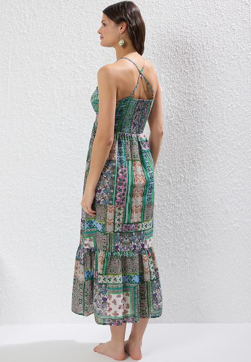 Trendyol - Maxi A line Printed Woven Dress - Multi