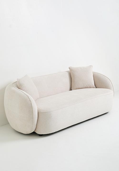 Sixth Floor - Max Curved 3 Seater Sofa - Oatmilk