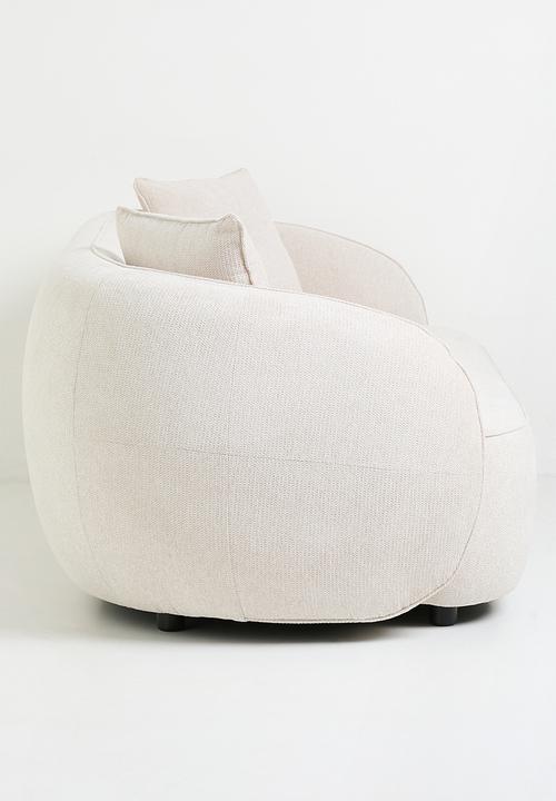 Sixth Floor - Max Curved 3 Seater Sofa - Oatmilk