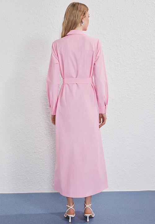 Trendyol - Maxi Casual Woven Dress - Light Pink