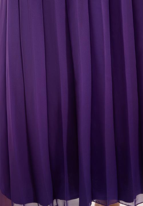 Trendyol - Maxi Woven Peasant Sleeved  Dress - Purple