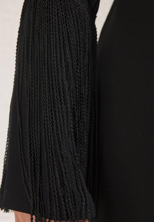 Trendyol - Maxi High Neck Woven Dress - Black