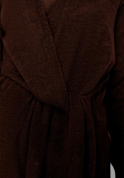 Trendyol - Maxi Knit Relaxed Dress - Dark Brown