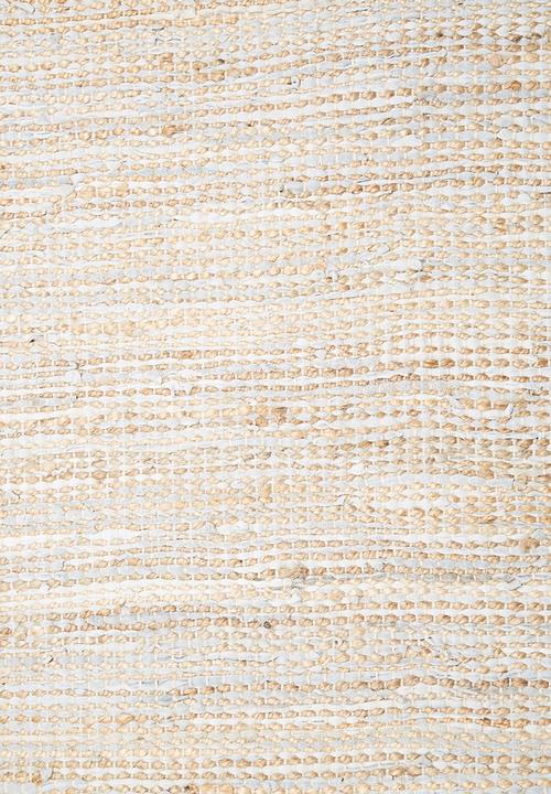 Sixth Floor - Hemp & leather rug