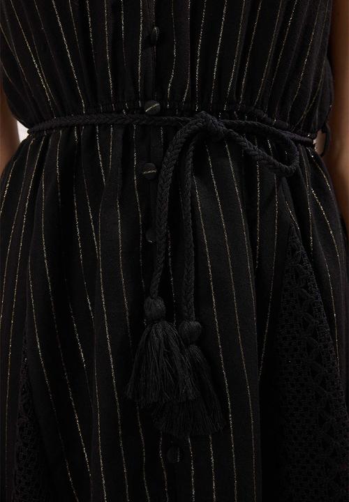 Trendyol - Mini Aline  Woven Sleeveless Dress - Black