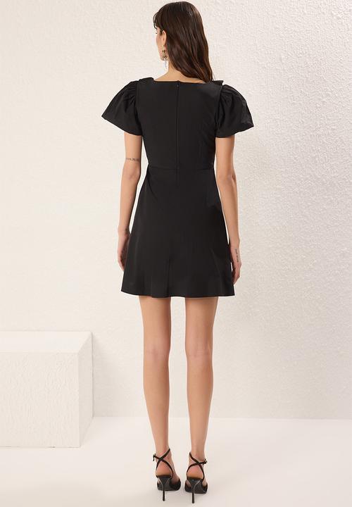 Trendyol - Mini Woven Ballon S Dress - Black