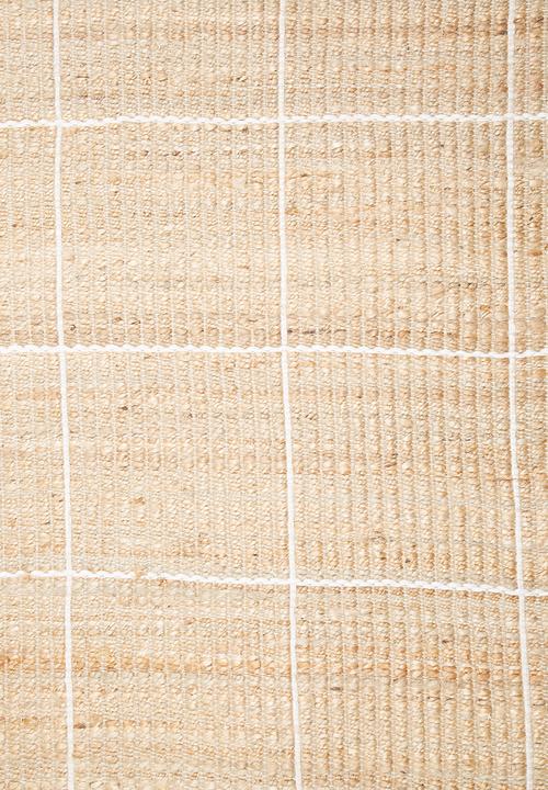 Sixth Floor - Jute grid rug