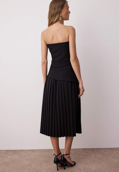Trendyol - Midi Aline Woven Dress - Black