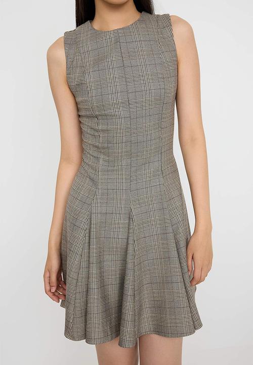 Trendyol - Mini Aline Woven Dress - Grey
