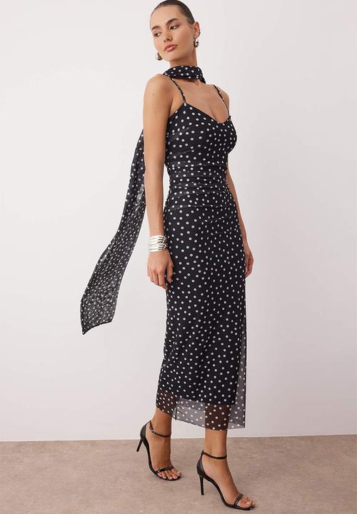 Trendyol - Maxi Woven Straight Cut Dress - Black