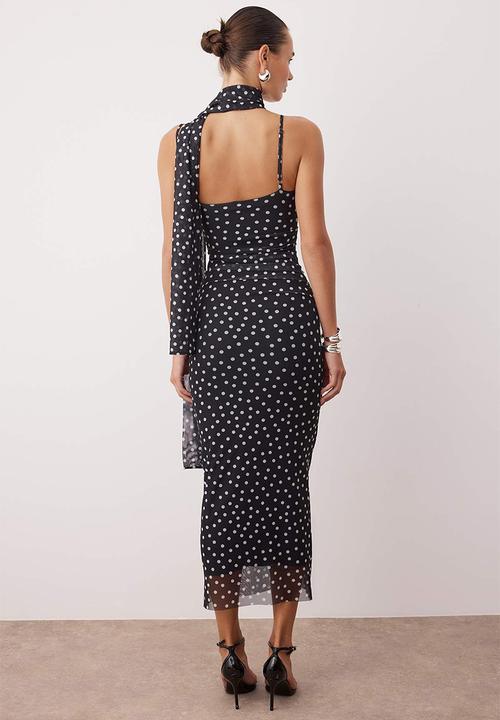 Trendyol - Maxi Woven Straight Cut Dress - Black