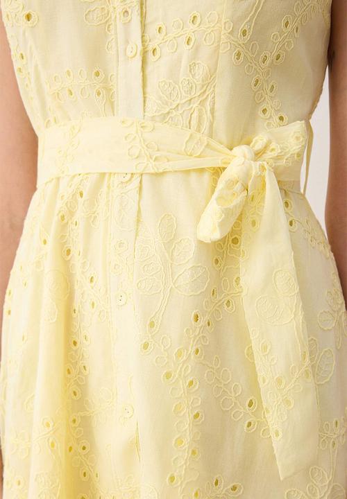 Trendyol - Mini Aline Woven Dress - Yellow