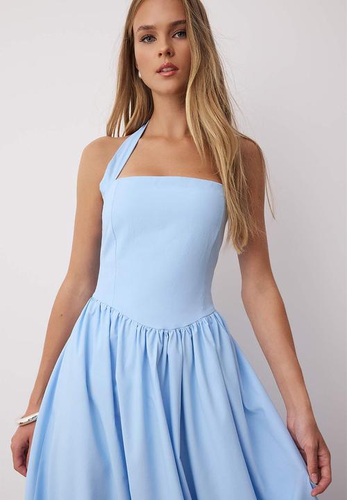 Trendyol - Maxi Aline Woven Dress - Blue