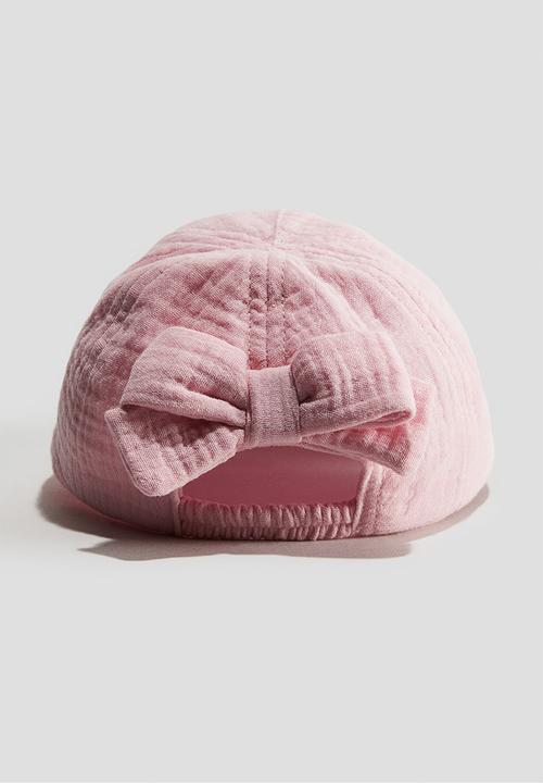 H&M - Appliquéd cotton cap - light pink