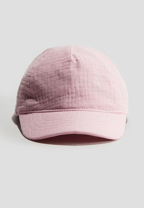 H&M - Appliquéd cotton cap - light pink
