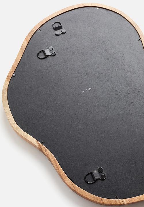 H&M - Large mango wood mirror - light brown 