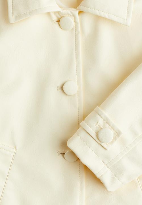 H&M - Coated coat - yellow