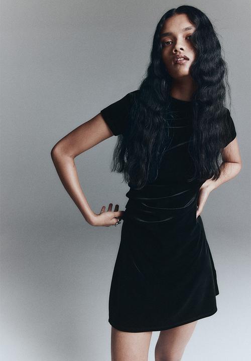H&M - Draped dress - black