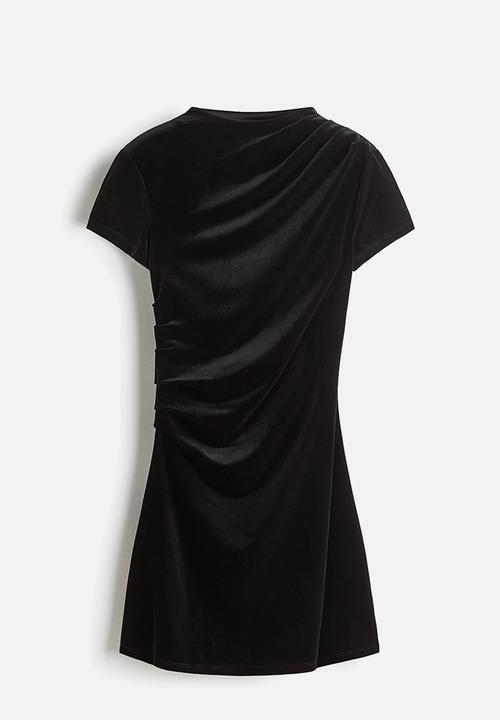 H&M - Draped dress - black