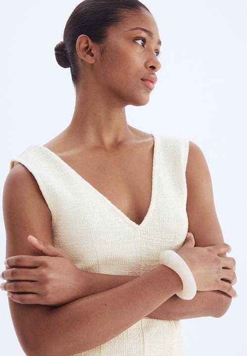 H&M - Bouclé mini dress - cream